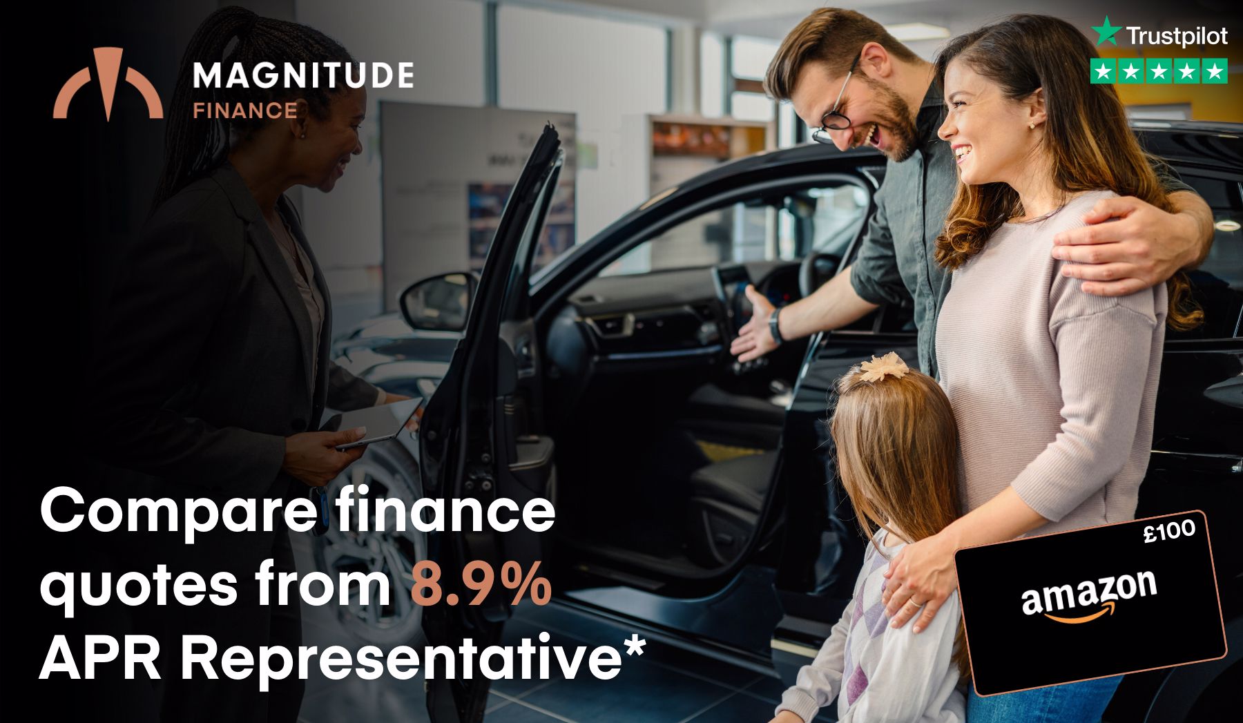 Free £100 Voucher When You Get Your Car Finance With Magnitude 3539