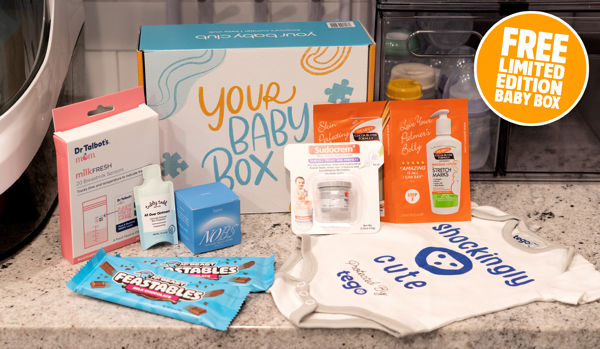 FREE limited edition baby box, worth over $90!