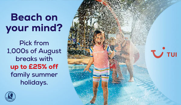 Get up to 25% off 1,000s of August breaks