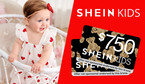Claim a $750 Shein Kids Gift Card
