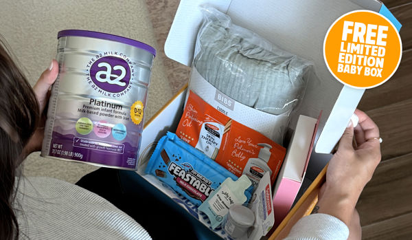 FREE limited edition baby box, worth over $90!