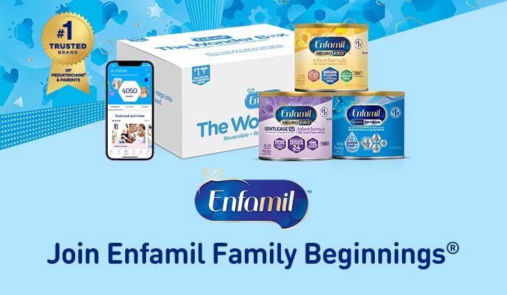 Join Enfamil now for up to $400 in FREE gifts