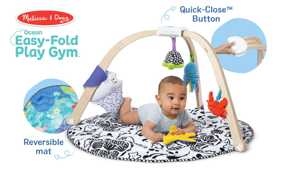 Enter to WIN the new Melissa & Doug Ocean Easy-Fold Play Gym