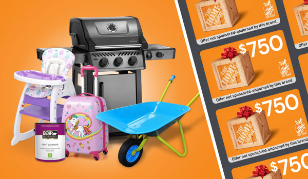 Claim a $750 Home Depot Gift Card