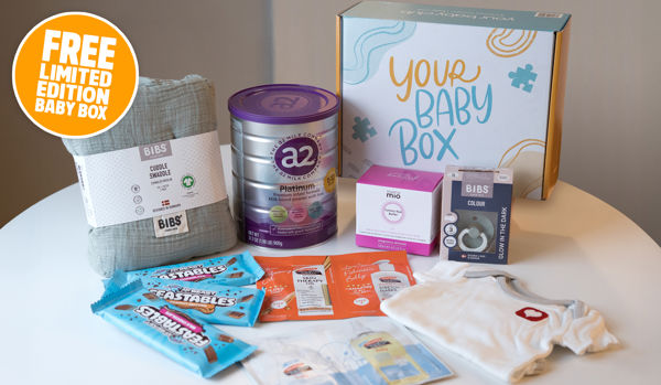FREE limited edition baby box, worth over $90!