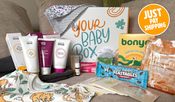 FREE limited edition baby box, worth over £70!