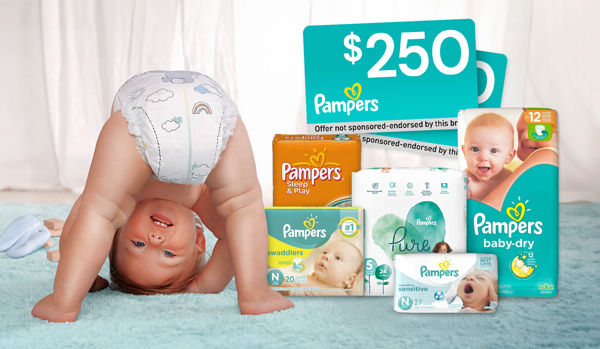 Claim a $250 Pampers Gift Card