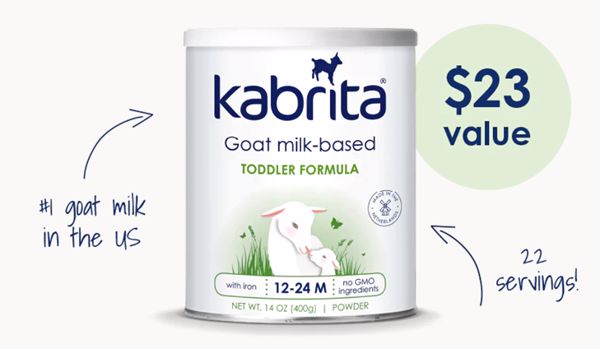 Kabrita Goat Milk Toddler Formula - Free Full Size Sample!