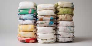 stack of reusable nappies