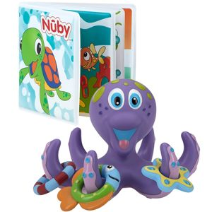 Nuby Octopus Bath Toy with Hoopla Rings and Water-Proof Book Review