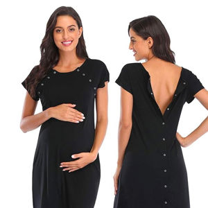  Soanhoo Womens Maternity 3-in-1 Hospital Gown