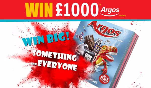 Win £1,000 Of Argos Vouchers!