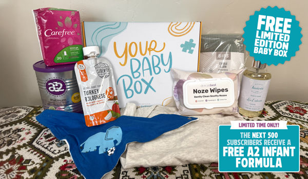 FREE limited edition baby box, worth over $90!