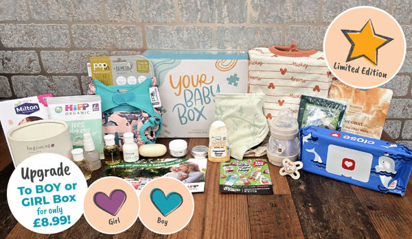 FREE limited edition baby box, worth over £70!