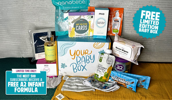 FREE limited edition baby box, worth over $90!