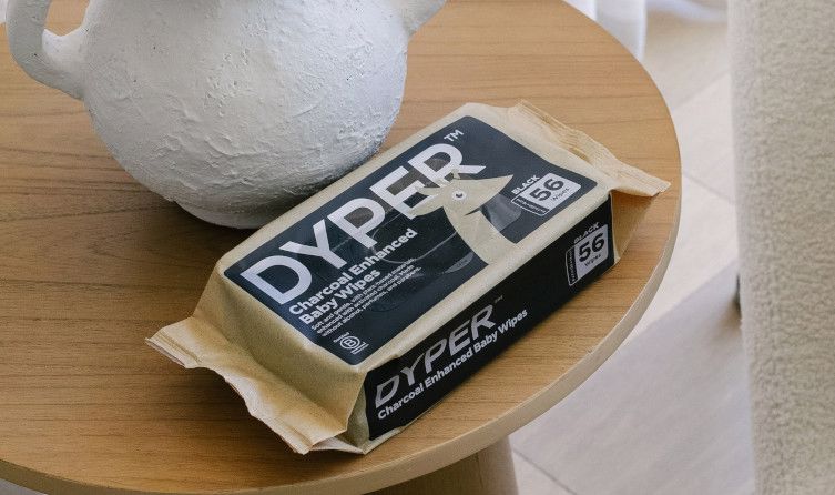Dyper Charcoal Enhanced Baby Wipes