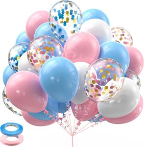 Pastel Latex Balloons with Ribbon for Gender Reveal Party Review